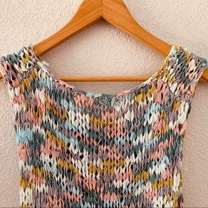 Ecote Woven Multi Color Tank